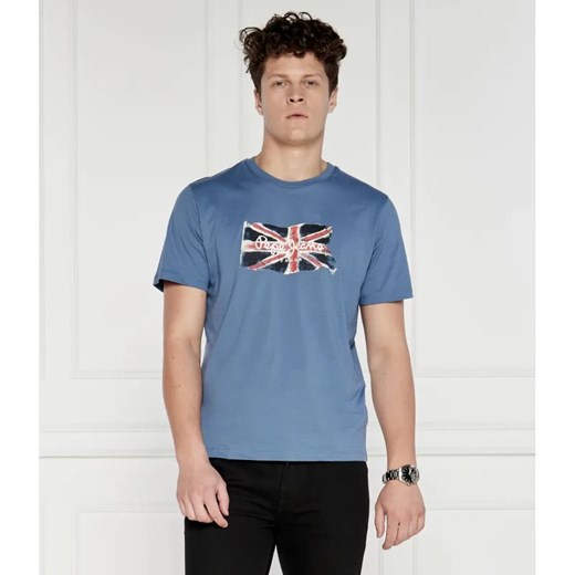 Pepe Jeans London T-shirt CLAG | Regular Fit ze sklepu Gomez Fashion Store w kategorii T-shirty męskie - zdjęcie 184975295