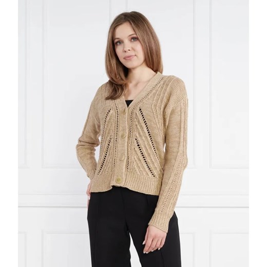 LAUREN RALPH LAUREN Kardigan | Regular Fit | z dodatkiem lnu ze sklepu Gomez Fashion Store w kategorii Swetry damskie - zdjęcie 184975456