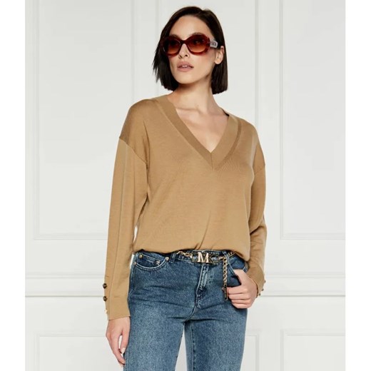 Michael Kors Wełniany sweter MERINO | Regular Fit ze sklepu Gomez Fashion Store w kategorii Swetry damskie - zdjęcie 184975475