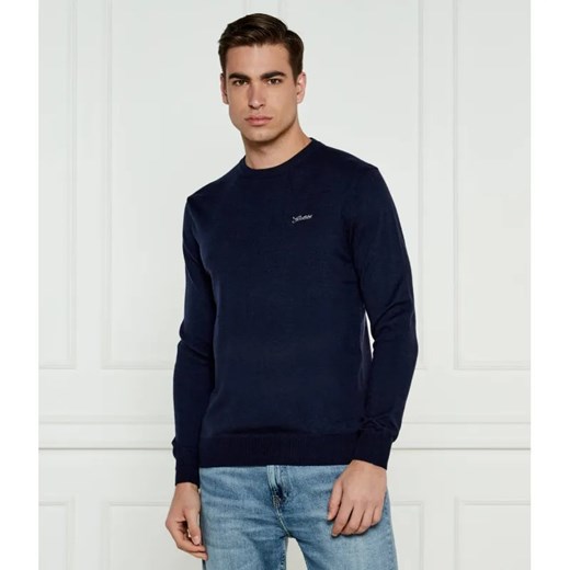 GUESS Sweter DANIEL | Regular Fit | z dodatkiem jedwabiu ze sklepu Gomez Fashion Store w kategorii Swetry męskie - zdjęcie 184975579