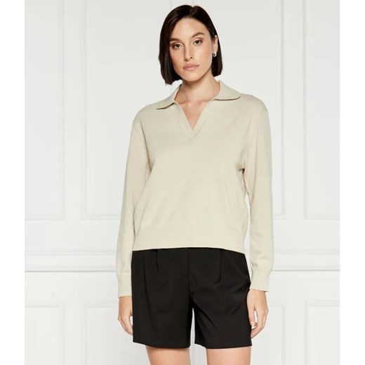 Samsøe Samsøe Sweter SAWADA | Regular Fit | z dodatkiem lnu ze sklepu Gomez Fashion Store w kategorii Swetry damskie - zdjęcie 184975738
