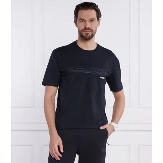 BOSS GREEN T-shirt Tee Titanium | Regular Fit ze sklepu Gomez Fashion Store w kategorii T-shirty męskie - zdjęcie 184976088