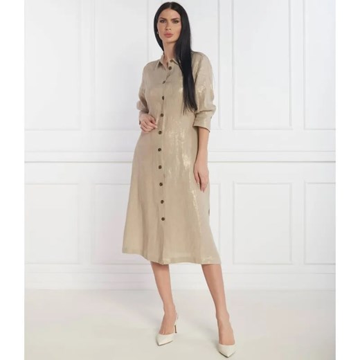 Marella SPORT Lniana sukienka BALIA ze sklepu Gomez Fashion Store w kategorii Sukienki - zdjęcie 184976455