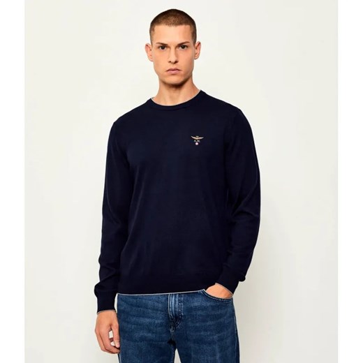 Aeronautica Militare Wełniany sweter | Regular Fit ze sklepu Gomez Fashion Store w kategorii Swetry męskie - zdjęcie 184976477