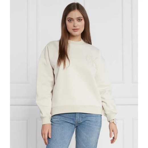 Calvin Klein Jeans Bluza CHENILLE CK CREWNECK | Regular Fit ze sklepu Gomez Fashion Store w kategorii Bluzy damskie - zdjęcie 184976675