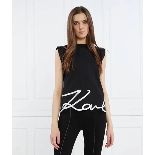 Karl Lagerfeld Top | Regular Fit ze sklepu Gomez Fashion Store w kategorii Bluzki damskie - zdjęcie 184976778