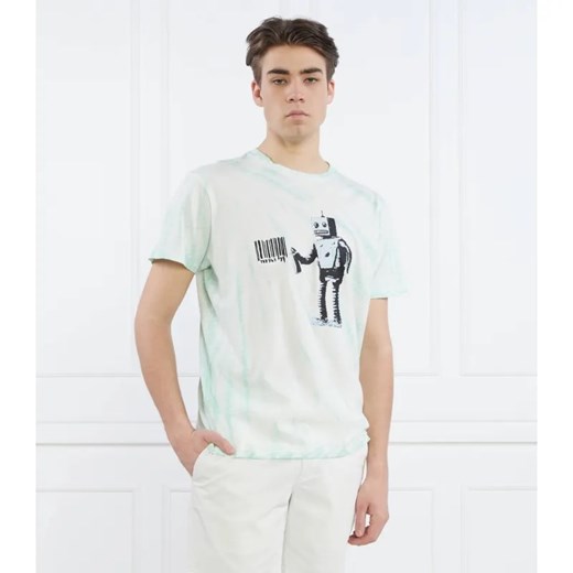 GUESS T-shirt SS BSC ROBOT GRAFFIT | Regular Fit ze sklepu Gomez Fashion Store w kategorii T-shirty męskie - zdjęcie 184976906