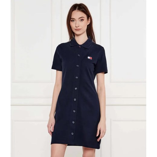 Tommy Jeans Sukienka BADGE | pique ze sklepu Gomez Fashion Store w kategorii Sukienki - zdjęcie 184977195