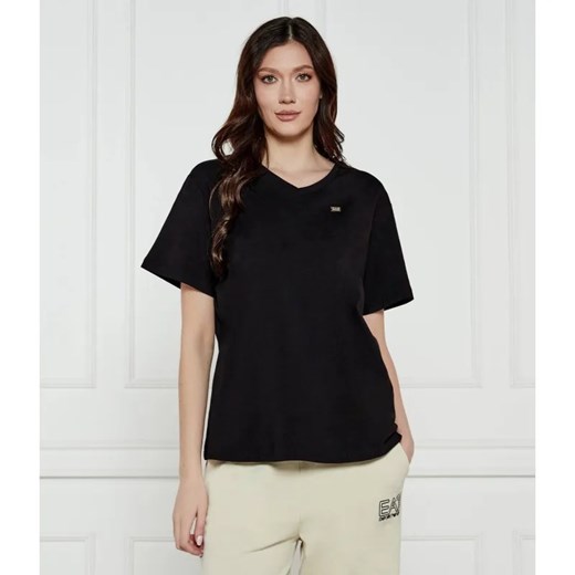 EA7 T-shirt | Regular Fit ze sklepu Gomez Fashion Store w kategorii Bluzki damskie - zdjęcie 184977386
