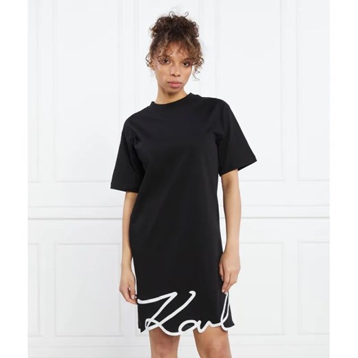 Karl Lagerfeld Sukienka karl signature hem dress ze sklepu Gomez Fashion Store w kategorii Sukienki - zdjęcie 184977569