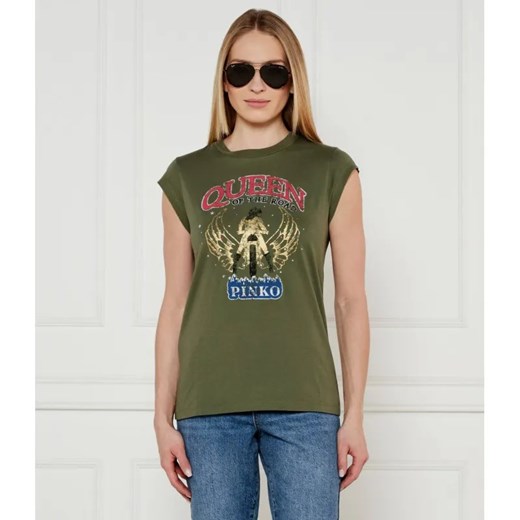 Pinko T-shirt MARRAKECH | Regular Fit ze sklepu Gomez Fashion Store w kategorii Bluzki damskie - zdjęcie 184977956