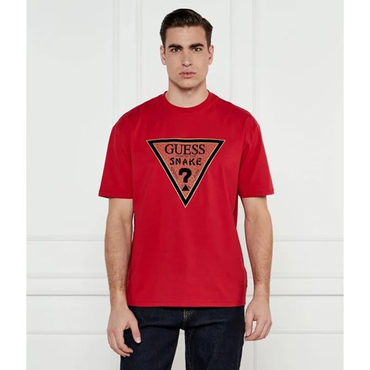 GUESS T-shirt SNAKE | Oversize fit ze sklepu Gomez Fashion Store w kategorii T-shirty męskie - zdjęcie 184978189