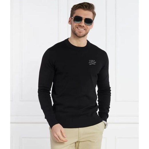 Karl Lagerfeld Sweter | Regular Fit ze sklepu Gomez Fashion Store w kategorii Swetry męskie - zdjęcie 184978249