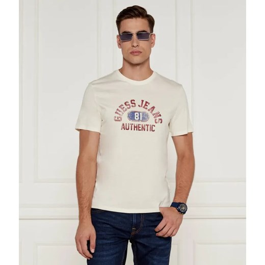 Guess Jeans T-shirt | Slim Fit ze sklepu Gomez Fashion Store w kategorii T-shirty męskie - zdjęcie 184978329