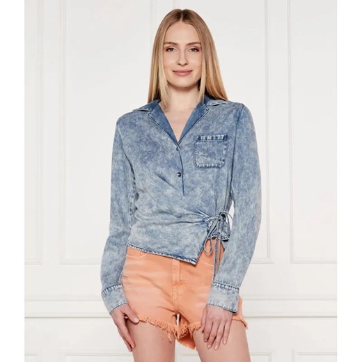 One Teaspoon Jeansowa koszula | Regular Fit ze sklepu Gomez Fashion Store w kategorii Koszule damskie - zdjęcie 184978425