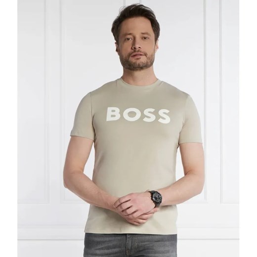 BOSS ORANGE T-shirt Thinking | Regular Fit ze sklepu Gomez Fashion Store w kategorii T-shirty męskie - zdjęcie 184978466