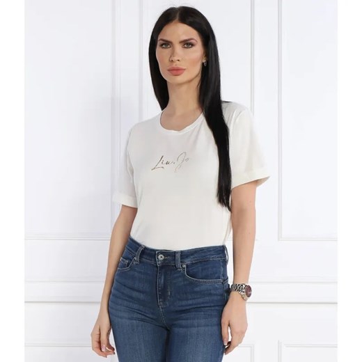 Liu Jo Sport T-shirt | Regular Fit ze sklepu Gomez Fashion Store w kategorii Bluzki damskie - zdjęcie 184978566