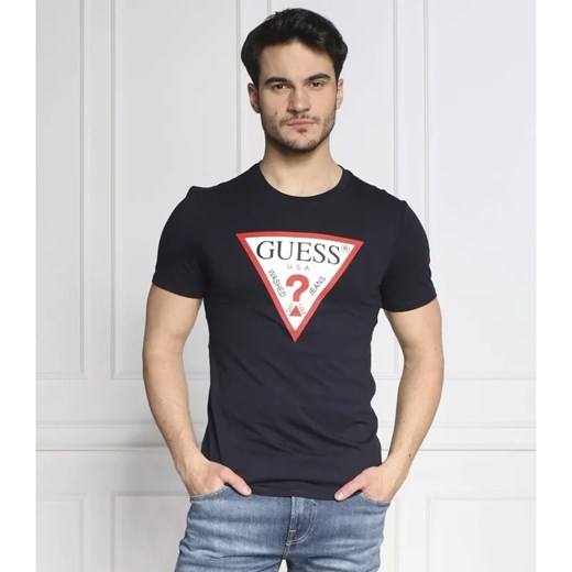 GUESS T-shirt | Slim Fit ze sklepu Gomez Fashion Store w kategorii T-shirty męskie - zdjęcie 184978687