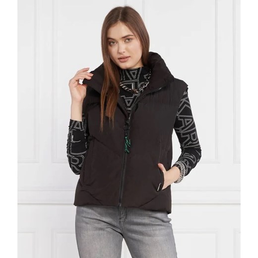Karl Lagerfeld Puchowy bezrękawnik | Regular Fit ze sklepu Gomez Fashion Store w kategorii Kamizelki damskie - zdjęcie 184978775