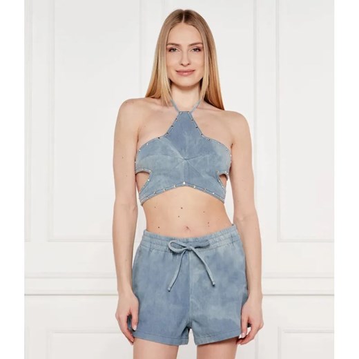 One Teaspoon Jeansowy top STAR | Cropped Fit ze sklepu Gomez Fashion Store w kategorii Bluzki damskie - zdjęcie 184978818