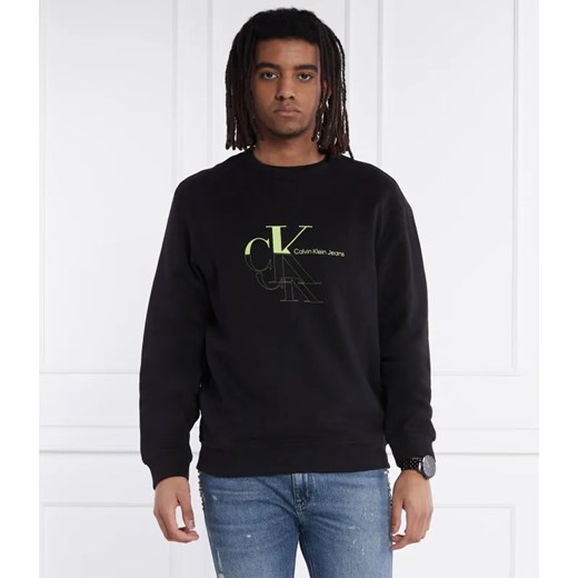 Calvin Klein Jeans Bluza MONOGRAM ECHO | Regular Fit ze sklepu Gomez Fashion Store w kategorii Bluzy męskie - zdjęcie 184978965