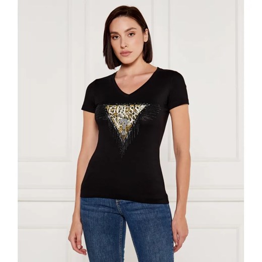 GUESS T-shirt | Slim Fit ze sklepu Gomez Fashion Store w kategorii Bluzki damskie - zdjęcie 184979086