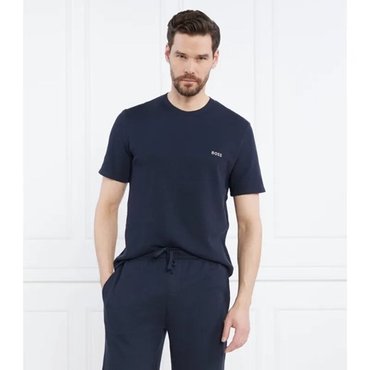 BOSS BLACK T-shirt Waffle | Regular Fit ze sklepu Gomez Fashion Store w kategorii T-shirty męskie - zdjęcie 184979099