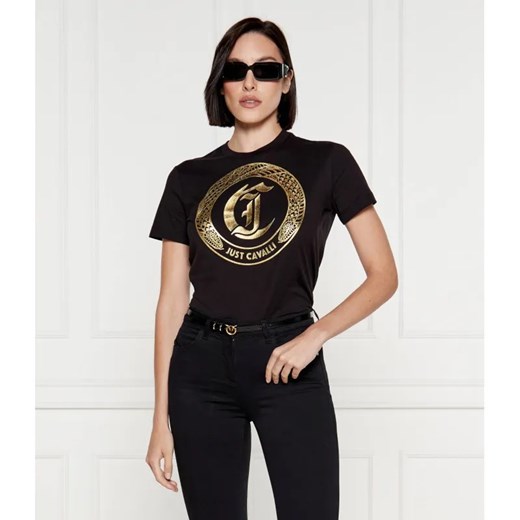 Just Cavalli T-shirt | Slim Fit ze sklepu Gomez Fashion Store w kategorii Bluzki damskie - zdjęcie 184979105