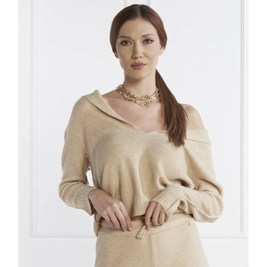 Patrizia Pepe Sweter | Regular Fit | z dodatkiem wełny ze sklepu Gomez Fashion Store w kategorii Swetry damskie - zdjęcie 184979727