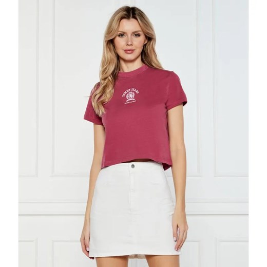 Tommy Jeans T-shirt VARSITY | Cropped Fit ze sklepu Gomez Fashion Store w kategorii Bluzki damskie - zdjęcie 184979786