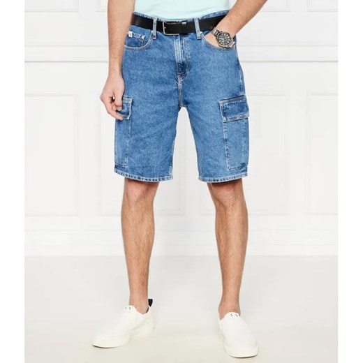 Calvin Klein Jeans Jeansowe szorty 90'S Cargo | Loose fit ze sklepu Gomez Fashion Store w kategorii Spodenki męskie - zdjęcie 184979826