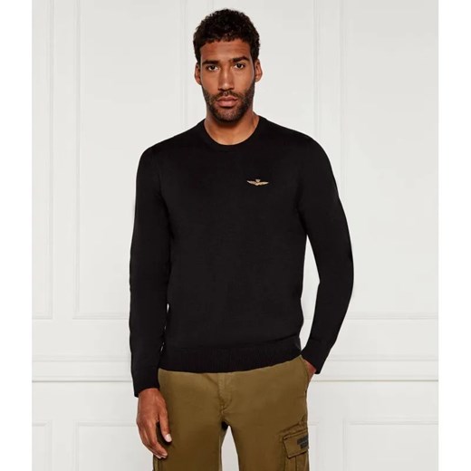 Aeronautica Militare Sweter | Regular Fit ze sklepu Gomez Fashion Store w kategorii Swetry męskie - zdjęcie 184979897