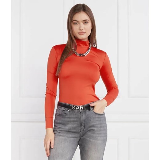 Karl Lagerfeld Golf stretch lslv | Regular Fit ze sklepu Gomez Fashion Store w kategorii Bluzki damskie - zdjęcie 184980028