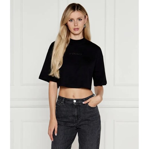 Pinko T-shirt | Cropped Fit ze sklepu Gomez Fashion Store w kategorii Bluzki damskie - zdjęcie 184980189