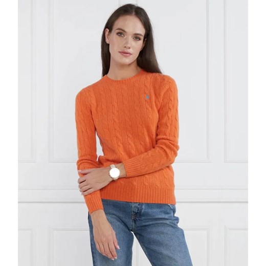 POLO RALPH LAUREN Wełniany sweter JULIANNA | Slim Fit | z dodatkiem kaszmiru ze sklepu Gomez Fashion Store w kategorii Swetry damskie - zdjęcie 184980356