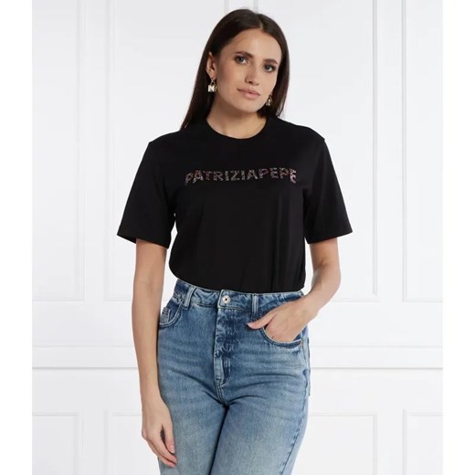 Patrizia Pepe T-shirt | Regular Fit ze sklepu Gomez Fashion Store w kategorii Bluzki damskie - zdjęcie 184980398