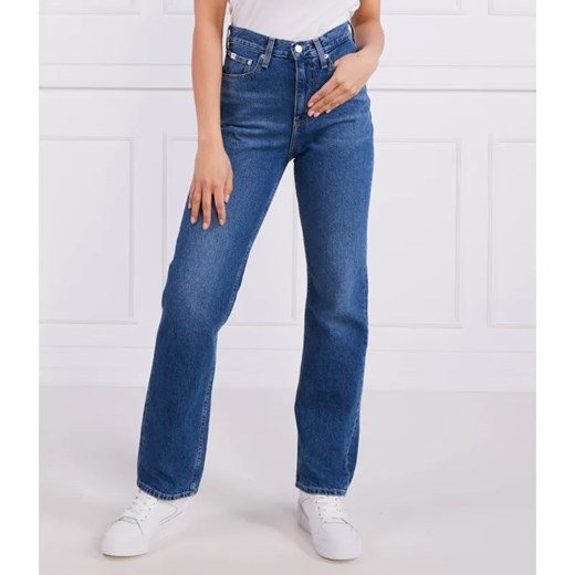 Calvin Klein Jeans Jeansy HIGH RISE STRAIGHT | Straight fit ze sklepu Gomez Fashion Store w kategorii Jeansy damskie - zdjęcie 184980508
