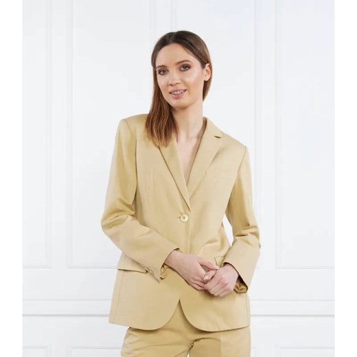TWINSET Marynarka | Regular Fit | z dodatkiem lnu ze sklepu Gomez Fashion Store w kategorii Marynarki damskie - zdjęcie 184980858