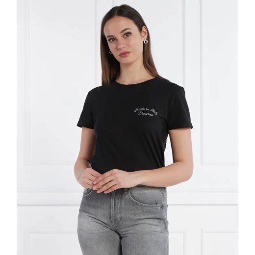 DONDUP - made in Italy T-shirt | Regular Fit ze sklepu Gomez Fashion Store w kategorii Bluzki damskie - zdjęcie 184980937