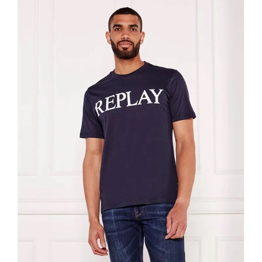 Replay T-shirt | Regular Fit ze sklepu Gomez Fashion Store w kategorii T-shirty męskie - zdjęcie 184981078