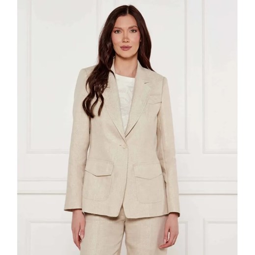 Marc Cain Lniana marynarka | Slim Fit ze sklepu Gomez Fashion Store w kategorii Marynarki damskie - zdjęcie 184981227