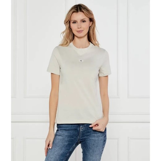 Calvin Klein Jeans T-shirt | Regular Fit ze sklepu Gomez Fashion Store w kategorii Bluzki damskie - zdjęcie 184981398