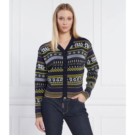 Kenzo Kardigan FAIR ISLE | Regular Fit | z dodatkiem wełny ze sklepu Gomez Fashion Store w kategorii Swetry damskie - zdjęcie 184981446