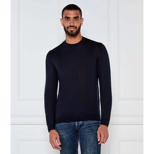 Emporio Armani Wełniany sweter | Slim Fit ze sklepu Gomez Fashion Store w kategorii Swetry męskie - zdjęcie 184981485