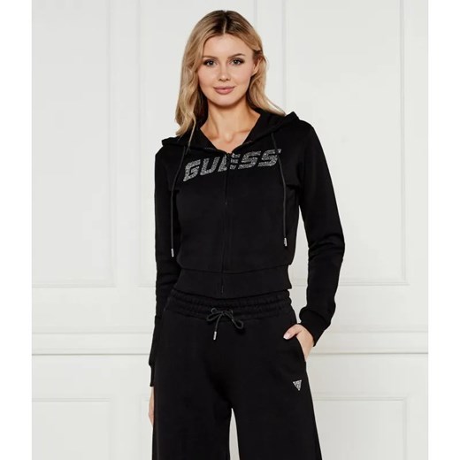 GUESS ACTIVE Bluza PRIMULA RHINESTONES | Cropped Fit ze sklepu Gomez Fashion Store w kategorii Bluzy damskie - zdjęcie 184981576
