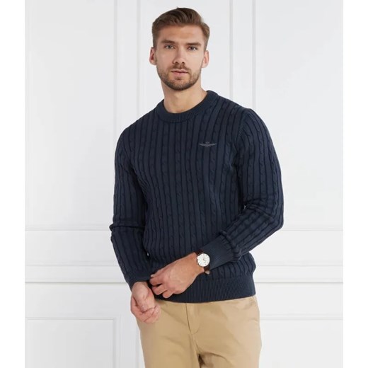 Aeronautica Militare Sweter | Regular Fit ze sklepu Gomez Fashion Store w kategorii Swetry męskie - zdjęcie 184981718