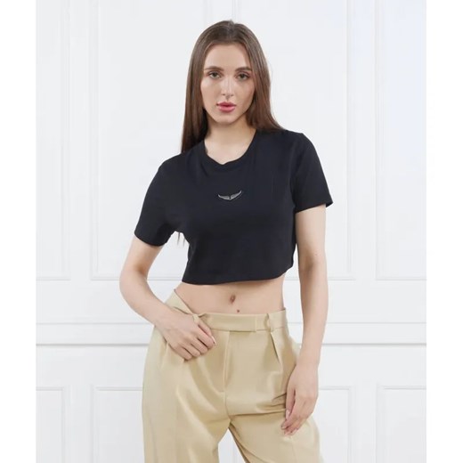 Zadig&Voltaire T-shirt CARLY WINGS | Cropped Fit ze sklepu Gomez Fashion Store w kategorii Bluzki damskie - zdjęcie 184982057