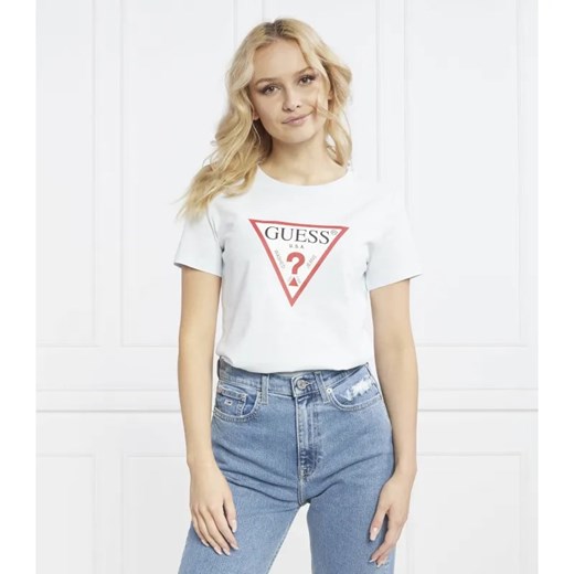 GUESS T-shirt ORIGINAL | Regular Fit ze sklepu Gomez Fashion Store w kategorii Bluzki damskie - zdjęcie 184982229