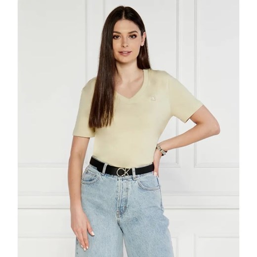 Calvin Klein Jeans T-shirt | Regular Fit ze sklepu Gomez Fashion Store w kategorii Bluzki damskie - zdjęcie 184982246