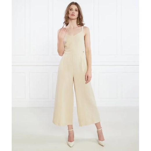 Pepe Jeans London Lniany kombinezon ALISHA | Classic fit ze sklepu Gomez Fashion Store w kategorii Kombinezony damskie - zdjęcie 184982335